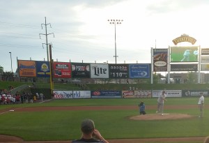 Earl Tossing First Pitch - 01A