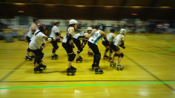 White Team warming up